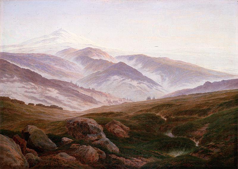Caspar David Friedrich Giant Mountains Norge oil painting art